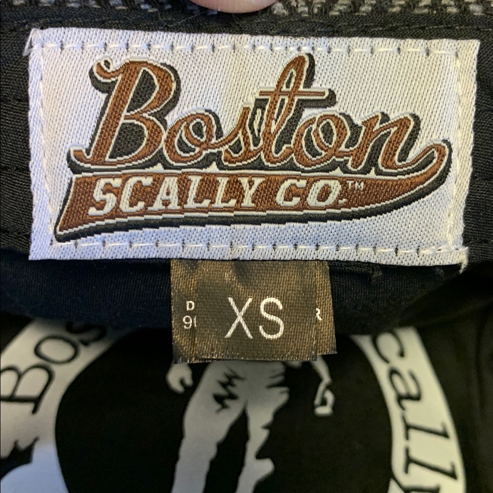Original Boston Scally 8 Panel Herringbone Black & Gray Wool/Polyester Blend Cap - Picture 3 of 13